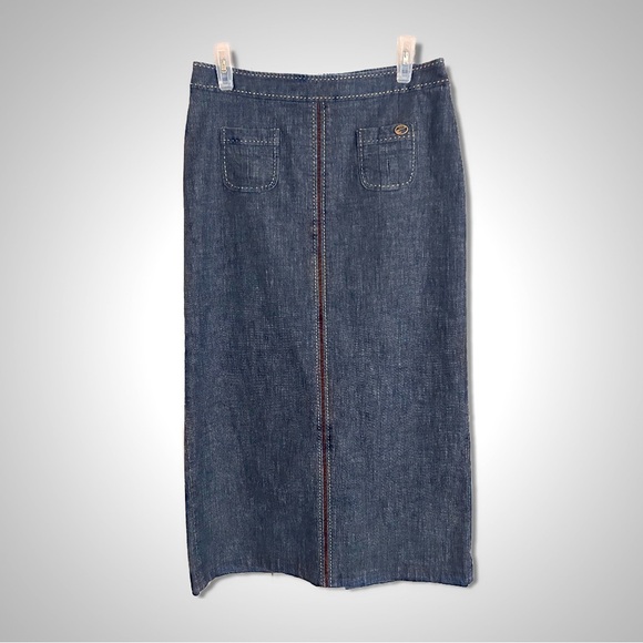 Midi denim pencil skirt - Picture 1 of 9
